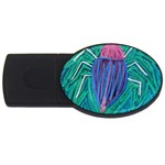 Big Green Bug  USB Flash Drive Oval (4 GB)