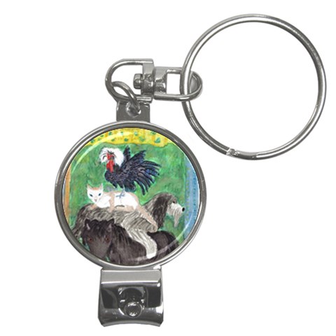 Bremen Town Musicians Nail Clippers Key Chain from UrbanLoad.com Front