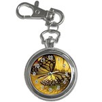 yellow flower butterfly Key Chain Watch