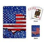 Usa-map-and-flag-on-cement-wall-texture-background-design-1591646654pet Playing Cards Single Design (Rectangle)