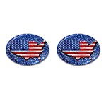 Usa-map-and-flag-on-cement-wall-texture-background-design-1591646654pet Cufflinks (Oval)