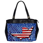 Usa-map-and-flag-on-cement-wall-texture-background-design-1591646654pet Oversize Office Handbag (2 Sides)
