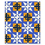 Shapes on a blue background                                                       Poster 20  x 24 