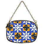 Shapes on a blue background                                                           Chain Purse (Two Sides)