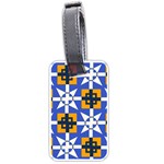 Shapes on a blue background                                                           Luggage Tag (one side)