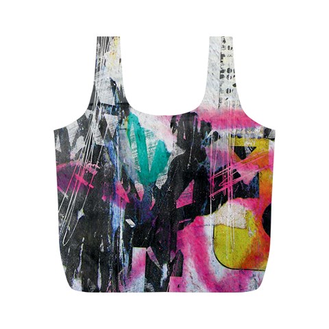 Graffiti Grunge Full Print Recycle Bag (M) from UrbanLoad.com Front