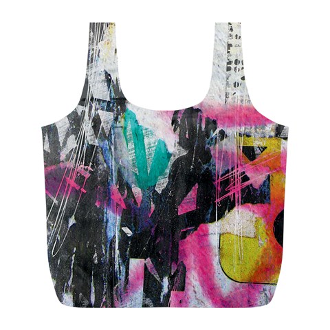 Graffiti Grunge Full Print Recycle Bag (L) from UrbanLoad.com Front