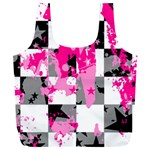 Pink Star Splatter Full Print Recycle Bag (XXL)