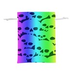 Rainbow Skull Collection Lightweight Drawstring Pouch (M)