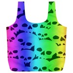 Rainbow Skull Collection Full Print Recycle Bag (XXL)