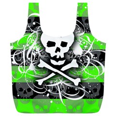 Deathrock Skull Full Print Recycle Bag (XL) from UrbanLoad.com Front