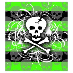 Deathrock Skull Drawstring Pouch (2XL) from UrbanLoad.com Front