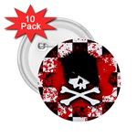 Emo Skull 2.25  Buttons (10 pack) 