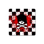 Emo Skull Square Magnet