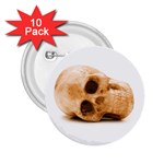 White Skull 2.25  Button (10 pack)