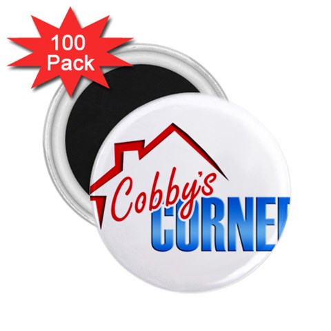 CobbysCorner Logo 10x10 2.25  Magnet (100 pack)  from UrbanLoad.com Front