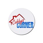 CobbysCorner Logo 10x10 Rubber Coaster (Round)