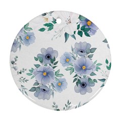 Floral pattern Round Ornament (Two Sides) from UrbanLoad.com Back