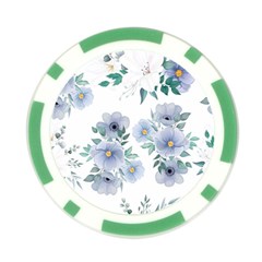 Floral pattern Poker Chip Card Guard (10 pack) from UrbanLoad.com Back