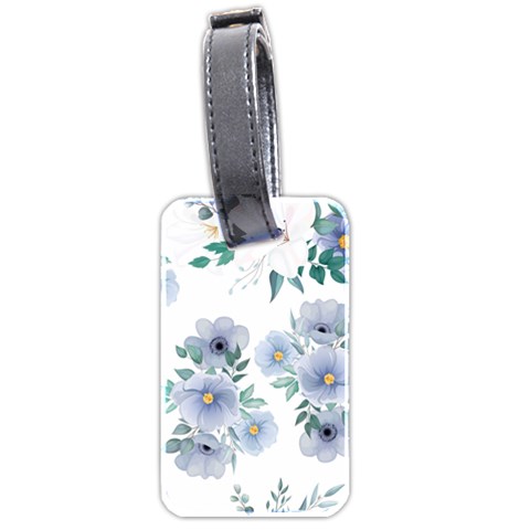 Floral pattern Luggage Tag (two sides) from UrbanLoad.com Front