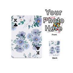 King Floral pattern Playing Cards 54 Designs (Mini) from UrbanLoad.com Front - ClubK