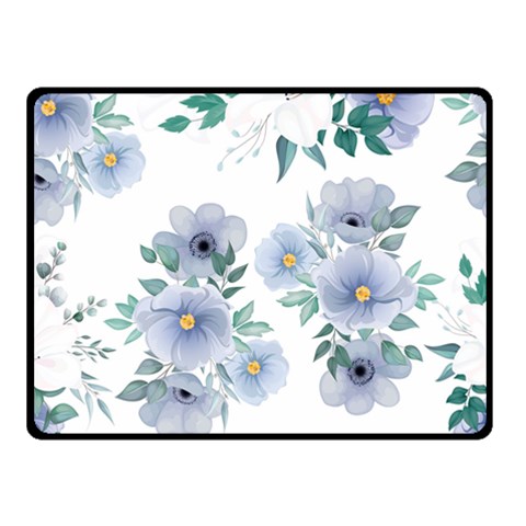 Floral pattern Double Sided Fleece Blanket (Small)  from UrbanLoad.com 45 x34  Blanket Front