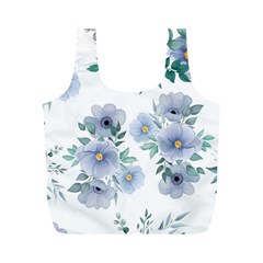 Floral pattern Full Print Recycle Bag (M) from UrbanLoad.com Front