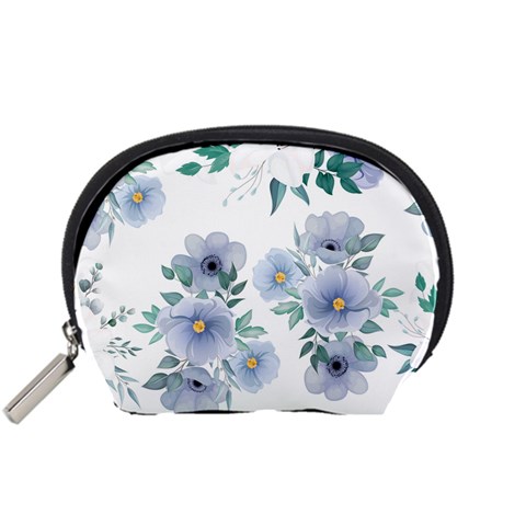 Floral pattern Accessory Pouch (Small) from UrbanLoad.com Front