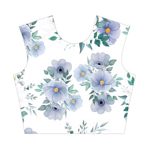 Floral pattern Cotton Crop Top from UrbanLoad.com Front