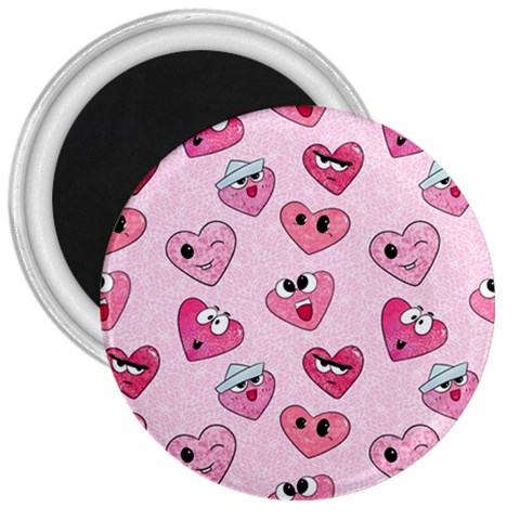 Emoji Heart 3  Magnets from UrbanLoad.com Front