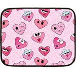Emoji Heart Fleece Blanket (Mini)
