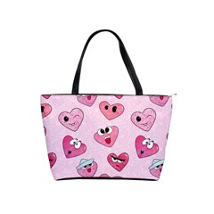 Emoji Heart Classic Shoulder Handbag from UrbanLoad.com Front