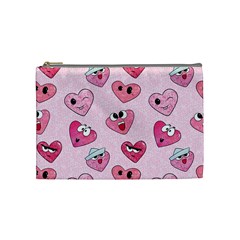 Emoji Heart Cosmetic Bag (Medium) from UrbanLoad.com Front