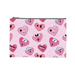Emoji Heart Cosmetic Bag (Large) from UrbanLoad.com Front