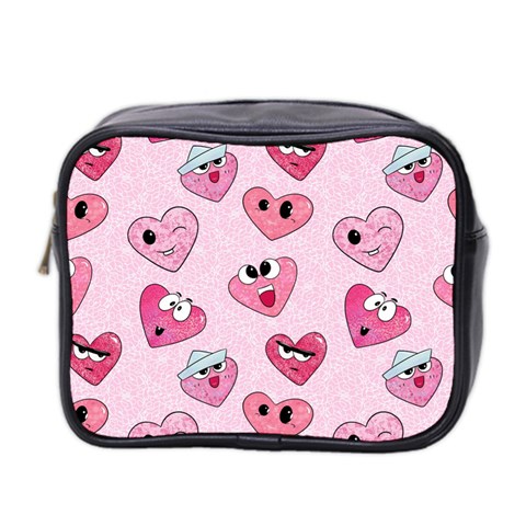 Emoji Heart Mini Toiletries Bag (Two Sides) from UrbanLoad.com Front