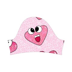 Emoji Heart Kids  Short Sleeve Velvet Dress from UrbanLoad.com Left Sleeve