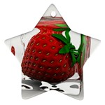 Strawberry Ice cube Ornament (Star)