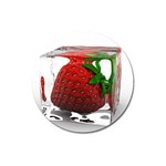 Strawberry Ice cube Magnet 3  (Round)