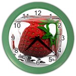 Strawberry Ice cube Color Wall Clock