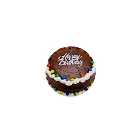 Birthday Cake 1  Mini Button from UrbanLoad.com Front