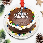 Birthday Cake Ornament (Round)