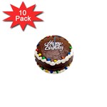 Birthday Cake 1  Mini Magnet (10 pack) 