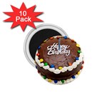 Birthday Cake 1.75  Magnet (10 pack) 