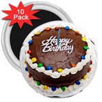 Birthday Cake 3  Magnet (10 pack)
