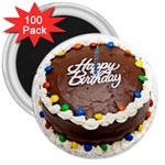 Birthday Cake 3  Magnet (100 pack)