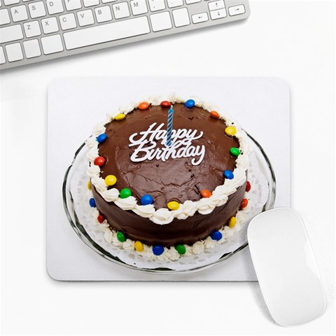 Birthday Cake Large Mousepad from UrbanLoad.com Front