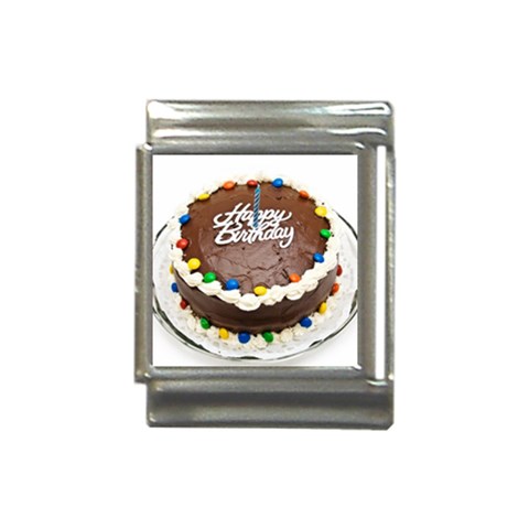 Birthday Cake Italian Charm (13mm) from UrbanLoad.com Front