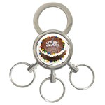 Birthday Cake 3-Ring Key Chain