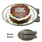 Birthday Cake Money Clip (Oval)