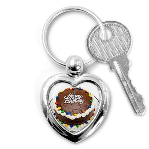 Birthday Cake Key Chain (Heart) from UrbanLoad.com Front